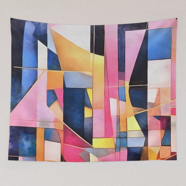 Item preview, Rectangles and Triangles Geometric Abstract designed and sold by taiche.