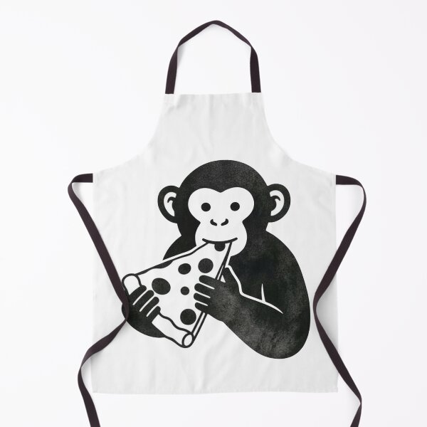 Item preview, Funny Monkey Eating Pizza designed and sold by k3rstman1.