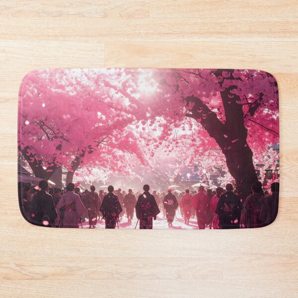 Item preview, The path of spring – A scene inspired by Hanami designed and sold by Schoenenwald - Illustrations Uniques et Originales.