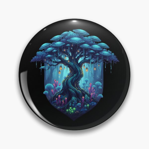 Item preview, Avatar-Inspired Pandora Forest Art – Bioluminescent Fantasy Jungle Nature designed and sold by alllyxispace.