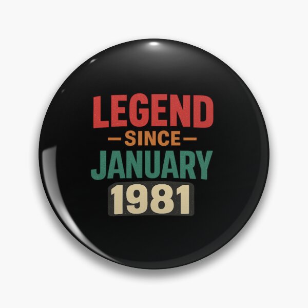 Item preview, Legend Since January 1981 | Vintage Retro Birthday T-Shirt | Classic Milestone Year Tee designed and sold by DailyDrivesct.