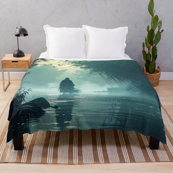 Item preview, The Spirit of Bamboo – Mystical Silhouette in the Mist designed and sold by Schoenenwald - Illustrations Uniques et Originales.