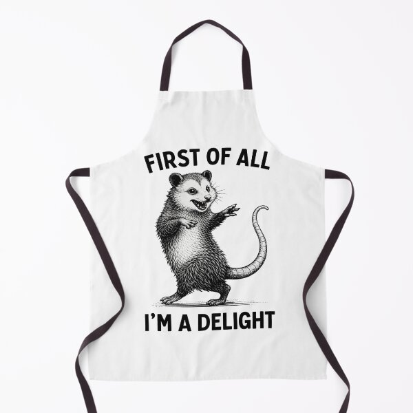 Item preview, Copy of First of All I'm A Delight Funny Saying Sarcastic Opossum designed and sold by gear-posters.