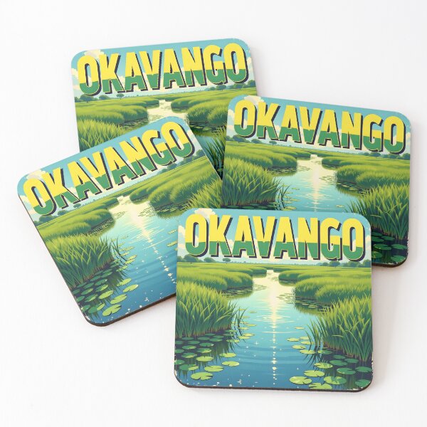 Item preview, Okavango Delta, Botswana: Vintage-Style Painterly Travel Poster designed and sold by LSVart.