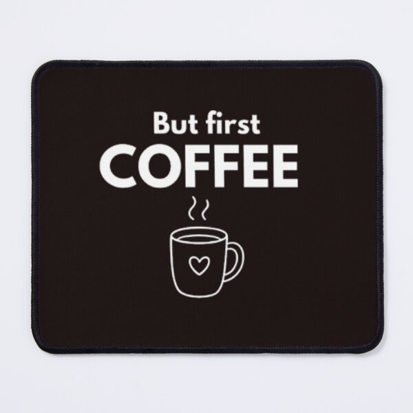 Item preview, But first coffee - minimal typography design  designed and sold by RhobheaCreation.
