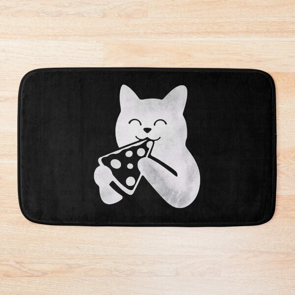 Item preview, Cute Cat Eating Pizza Slice Happy Feline designed and sold by k3rstman1.
