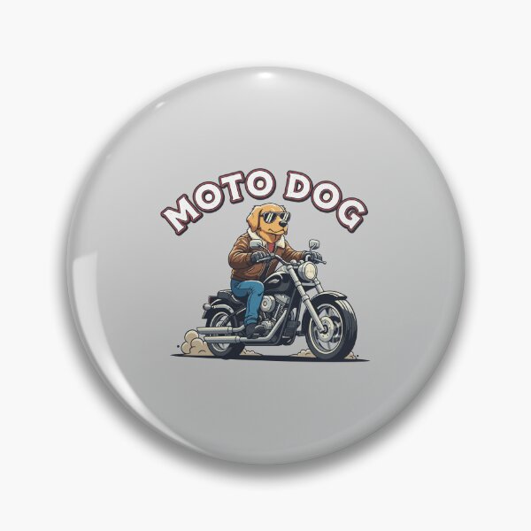 Item preview, ? Moto Dog - Cool Golden Retriever Biker on a Cruiser designed and sold by THE-DAILY-DRIPS.