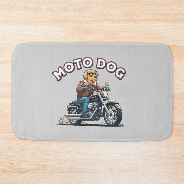 Item preview, ? Moto Dog - Cool Golden Retriever Biker on a Cruiser designed and sold by THE-DAILY-DRIPS.