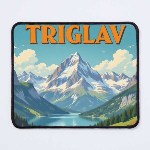 Item preview, Triglav, Slovenia: Vintage-Style Painterly Travel Poster designed and sold by LSVart.