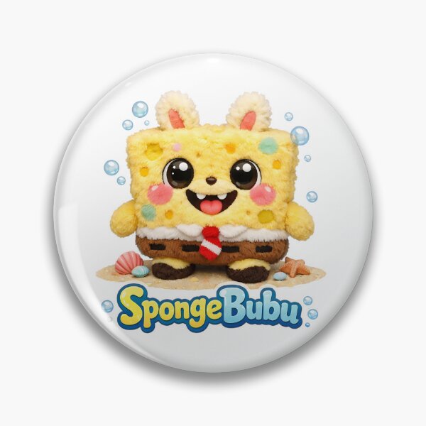 Item preview, SpongeBubu Plush – Cute Yellow Square Soft Toy designed and sold by GlobalBoom.