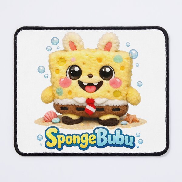 Item preview, SpongeBubu Plush – Cute Yellow Square Soft Toy designed and sold by GlobalBoom.