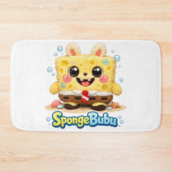 Item preview, SpongeBubu Plush – Cute Yellow Square Soft Toy designed and sold by GlobalBoom.