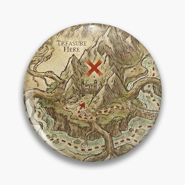 Item preview, Vintage Pirate Treasure Map - Antique Adventure & Fantasy Quest Art designed and sold by Wild-way Art.