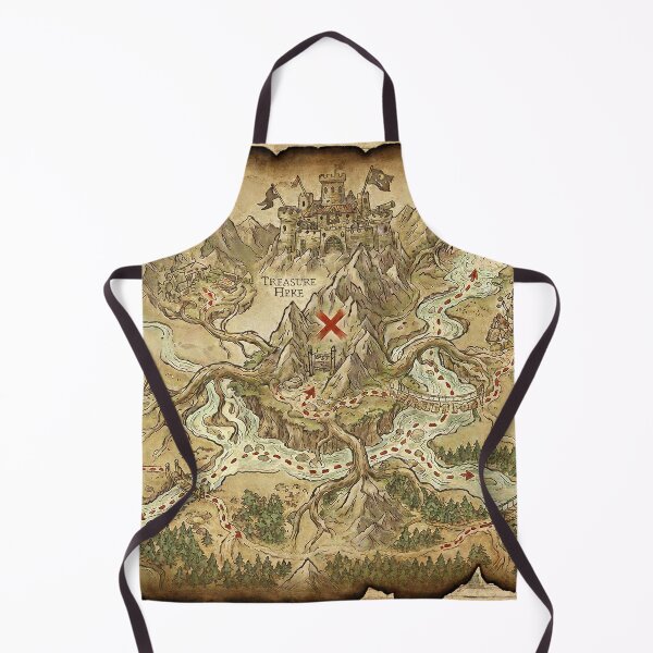 Item preview, Vintage Pirate Treasure Map - Antique Adventure & Fantasy Quest Art designed and sold by Wild-way Art.