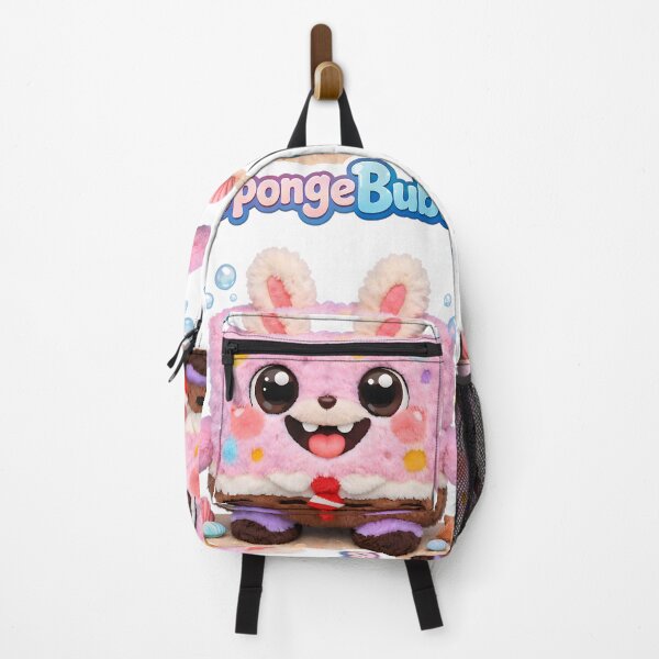 Item preview, Pink SpongeBubu Plush – Cute Square Soft Toy designed and sold by GlobalBoom.