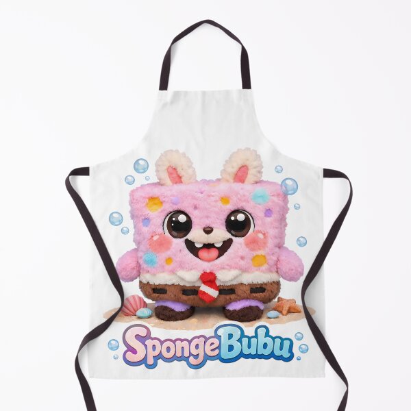 Item preview, Pink SpongeBubu Plush – Cute Square Soft Toy designed and sold by GlobalBoom.
