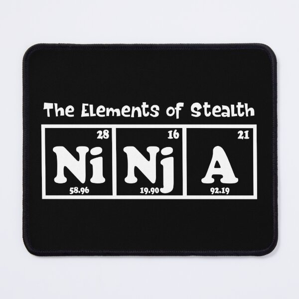 Item preview, Ninja “Element of Stealth” — Funny Nerdy Science Humor Graphic designed and sold by ScienceCorner.