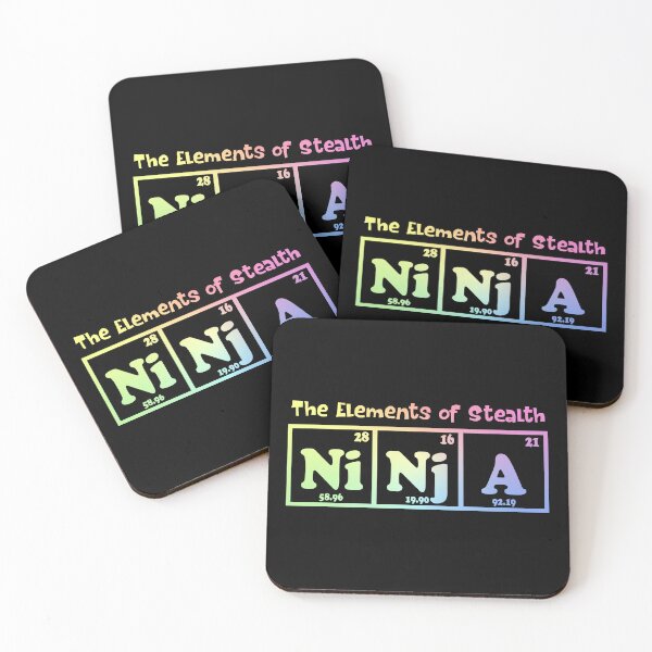 Item preview, Ninja “Element of Stealth” — Funny Nerdy Science Humor Graphic designed and sold by ScienceCorner.
