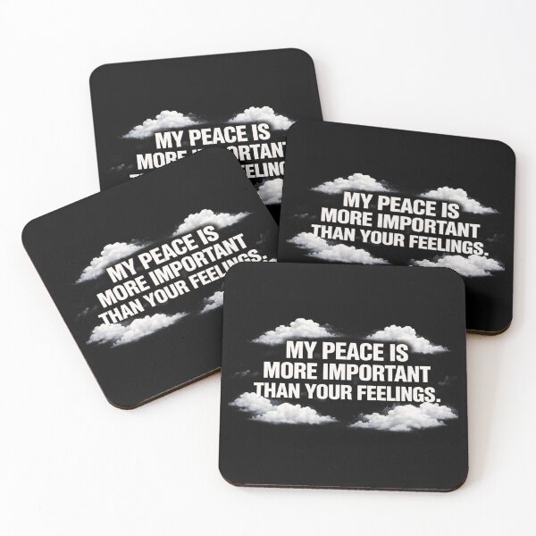 Item preview, My Peace Is More Important Than Your Feelings – Bold Boundaries Typography Design designed and sold by TTStudio.