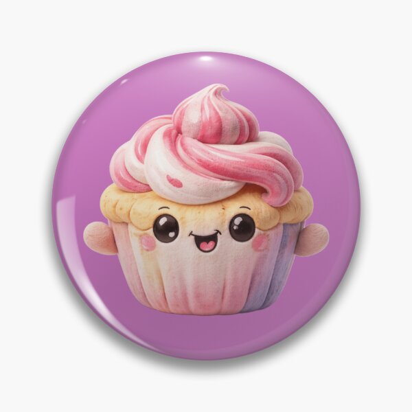 Item preview, Pink kawaii cupcake. designed and sold by elegantpaterns.