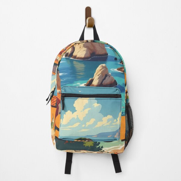 Item preview, Scopello, Sicily, Italy: Vintage-Style Painterly Travel Poster designed and sold by LSVart.