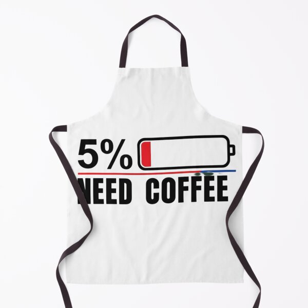 Item preview, 5% Battery – Need Coffee | Funny Low Battery Graphic Tee designed and sold by Be-You-Vibes.