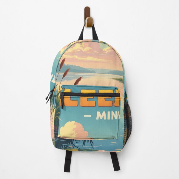 Item preview, Sleepy Eye, Minnesota, USA: Vintage-Style Painterly Travel Poster designed and sold by LSVart.