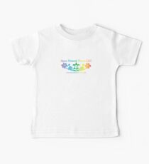 Apau Hawaii Tours - Sea Turtle & Gardenia Flower Logo Baby Tee