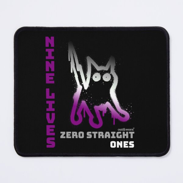 Item preview, Nine Lives Zero Straight Ones - Asexual Design designed and sold by outandworn.