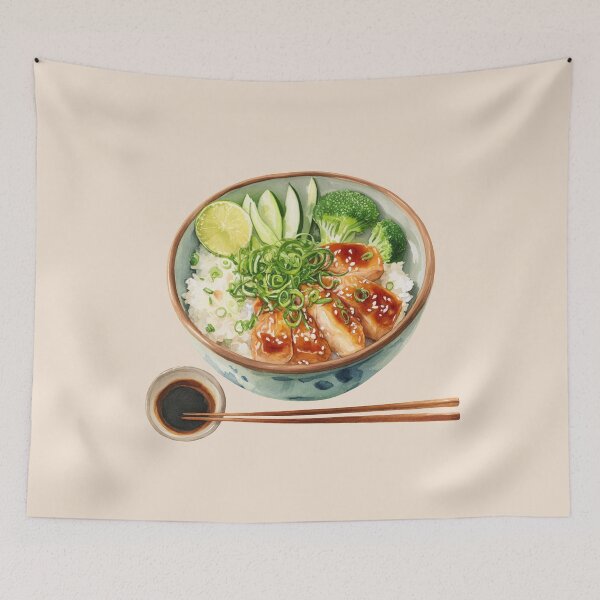 Item preview, Chicken Teriyaki with Soy Sauce designed and sold by Violet Peonies.