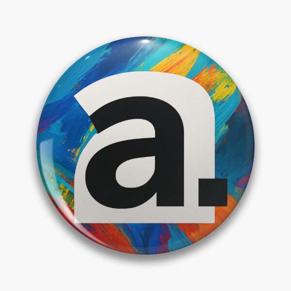 Item preview, Bold Abstract Letter Art – Colourful Modern Typography Painting designed and sold by Cosmicquark's Shop.