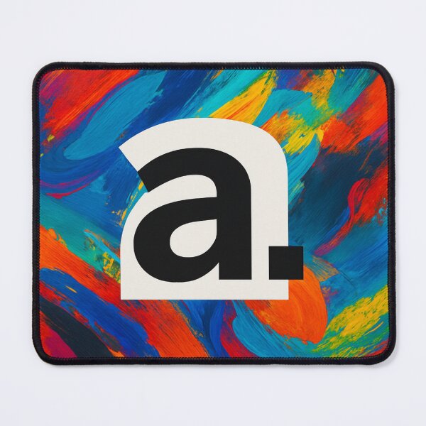 Item preview, Bold Abstract Letter Art – Colourful Modern Typography Painting designed and sold by Cosmicquark's Shop.