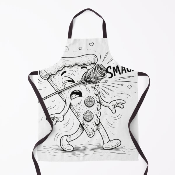 Item preview, SMACK! Pizza Hit by a Rose – Funny Romantic Fail Doodle designed and sold by ComedyInkFactor.