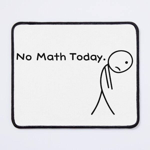 Item preview, Funny Math Lover, Sad stick-figure  designed and sold by BobbyGifts.