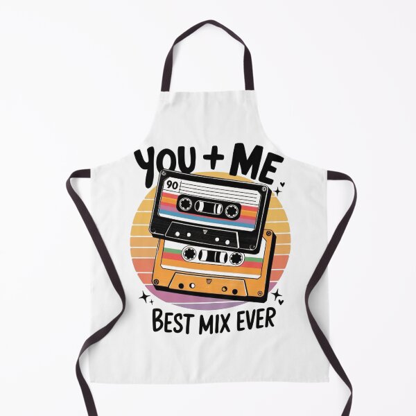 Item preview, You Plus Me Best Mix Ever Retro Cassette Tape Aesthetic Music Lover Illustration designed and sold by Lineesh Kumar.