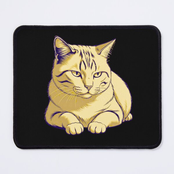 Item preview, Quiet Stillness Cat – Calm Emotional Rest Artwork designed and sold by AdicretorDesign.