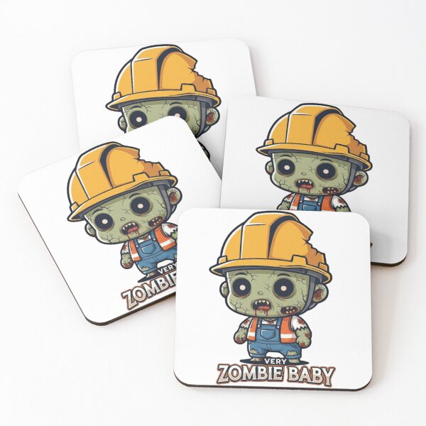 Item preview, Cute Zombie Construction Worker Baby Graphic designed and sold by rjjvstudio26.