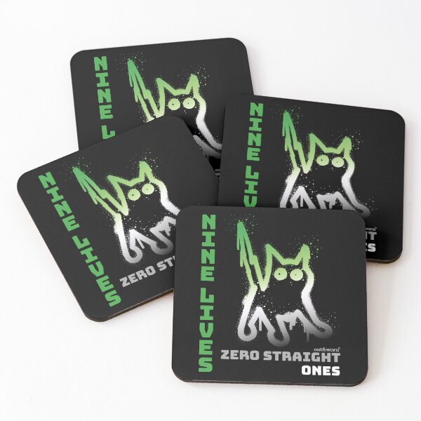 Item preview, Nine Lives Zero Straight Ones - Aromantic Design designed and sold by outandworn.