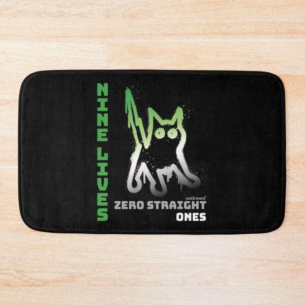 Item preview, Nine Lives Zero Straight Ones - Aromantic Design designed and sold by outandworn.
