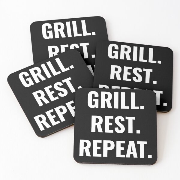 Item preview, GRILL. REST. REPEAT | BBQ T-Shirt | Barbecue Gift | Dad Tee designed and sold by Bronse Wear.