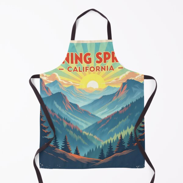 Item preview, Running Springs, California, USA: Vintage-Style Painterly Travel Poster designed and sold by LSVart.
