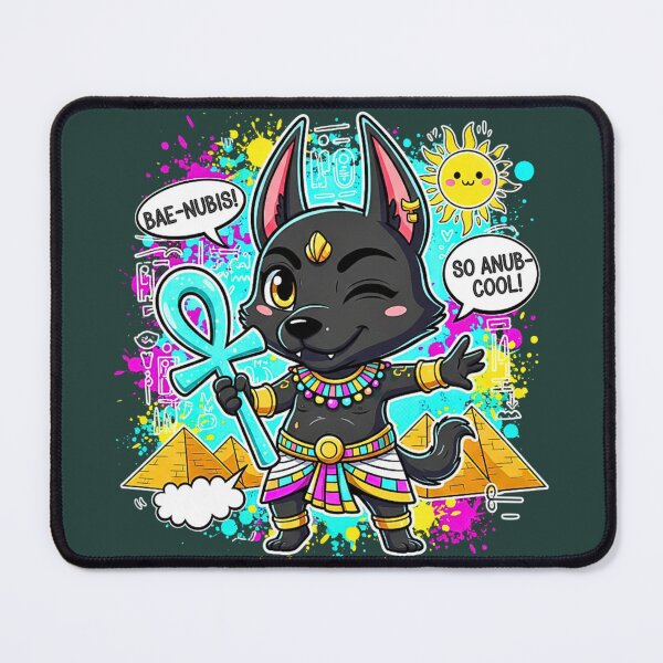 Item preview, Baby Anubis: The Little Guardian of Dreams - Cute Egyptian Art designed and sold by TheNileLoom.