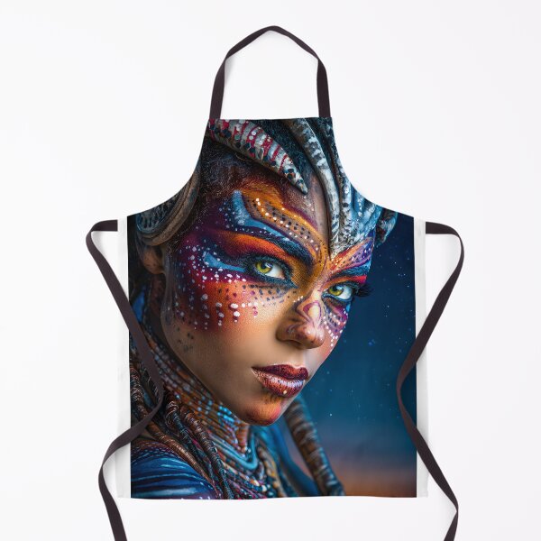 Item preview, Vibrant Tribal Face Art with Striking Features designed and sold by Artessie.
