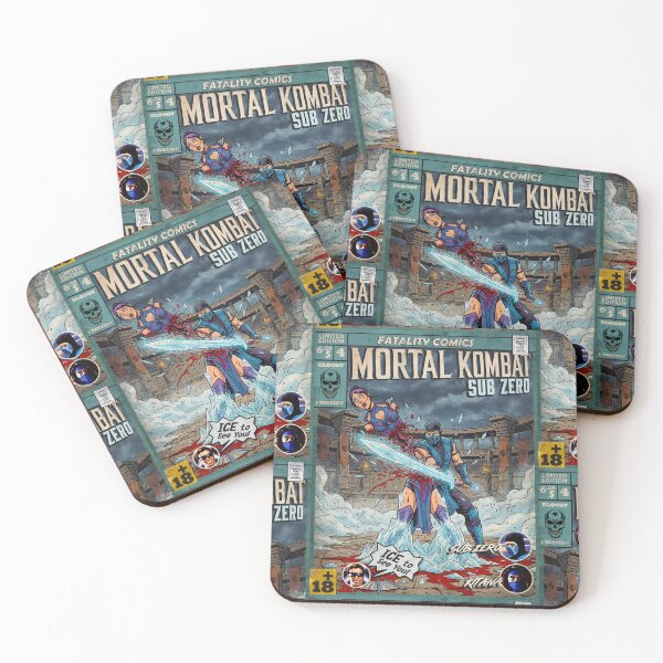 Item preview, Mortal Kombat Sub Zero Vintage Comic Cover Art designed and sold by Back2Collage.