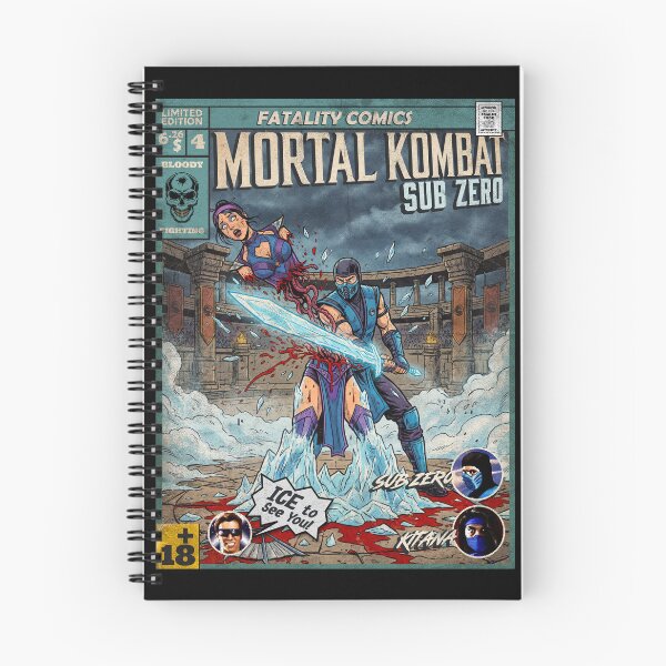 Artikelvorschau, Mortal Kombat Sub Zero Vintage Comic Cover Art entworfen und verkauft von Back2Collage.