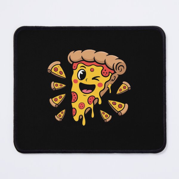 Item preview, Winking Pizza Slice Party – Cute Flying Pepperoni Cartoon designed and sold by DailySparks.