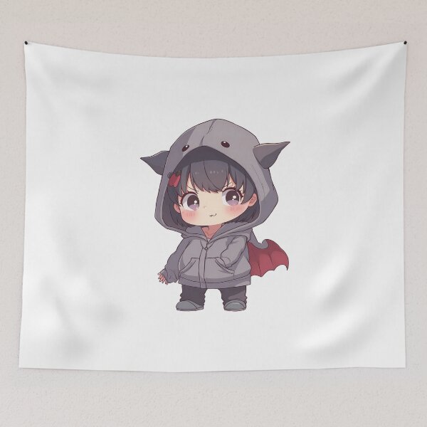 Item preview, Cozy Vampire Kid – Cute Kawaii Fantasy Character designed and sold by santi-ia.