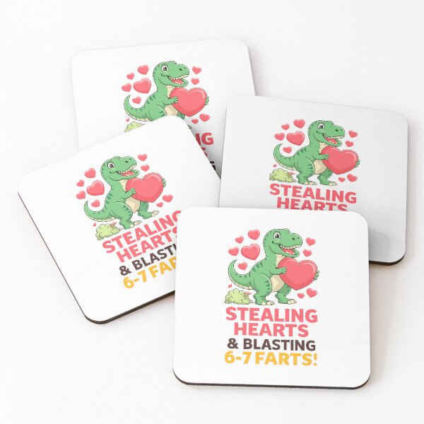 Item preview, Stealing Hearts & Blasting 6-7 Farts! Dinosaur Valentines designed and sold by artcultreone.
