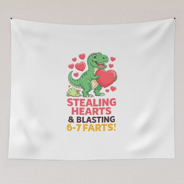 Item preview, Stealing Hearts & Blasting 6-7 Farts! Dinosaur Valentines designed and sold by artcultreone.