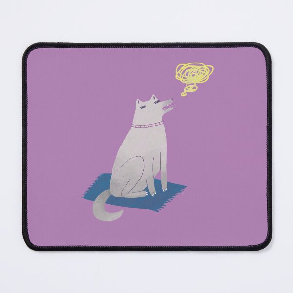 Item preview, Minimalist Thoughtful Dog — Quirky Doodle Illustration designed and sold by Helenahel.